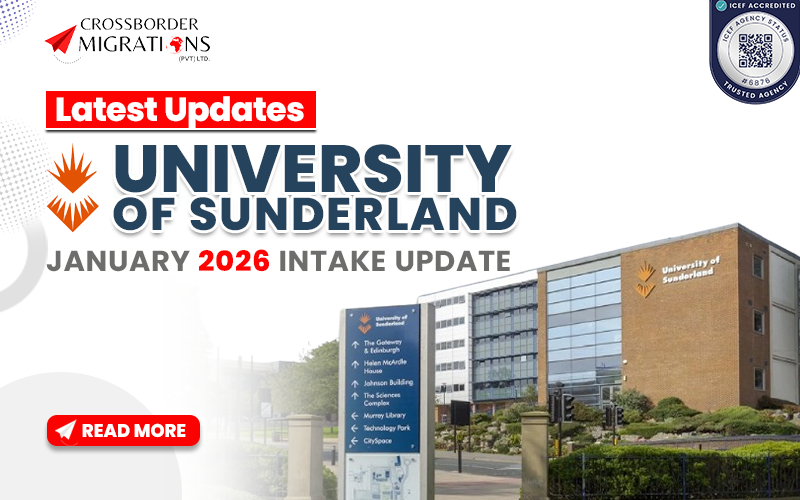 UNIVERSITY OF SUNDERLAND — JANUARY 2026 INTAKE UPDATE!