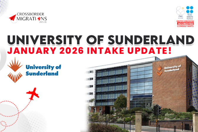 UNIVERSITY OF SUNDERLAND — JANUARY 2026 INTAKE UPDATE!